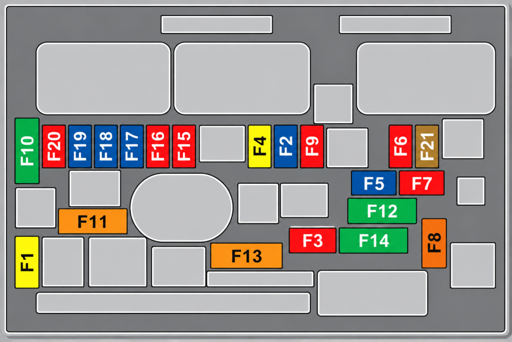 Peugeot-3008-2009-2016-Engine-Compartment-Fuse-Box-Diagram