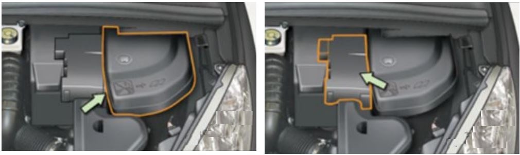 Peugeot-308-2007-2012-Engine-Compartment-Fuse-Box-Location-Fig-2