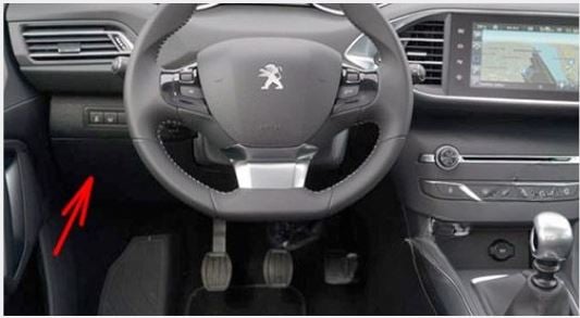 Peugeot-308-2007-2012-Passenger-Compartment-Fuse-Box-Location-Fig-1
