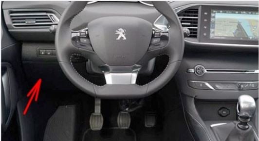 Peugeot-308-2014-2018-Passenger-Compartment-Fuse-Box-Location