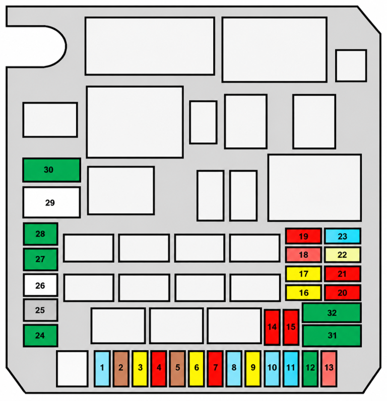 Peugeot-4008-2012-2017-Engine-Compartment-Fuse-Box-Diagram