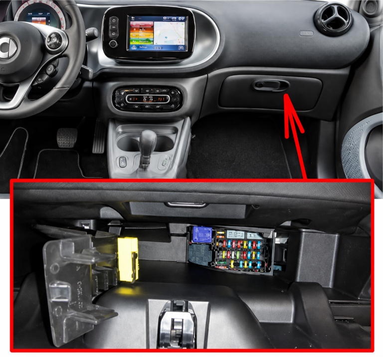 Smart-Forfour-2014-2018-Passenger-Compartment-Fuse-Box-Location