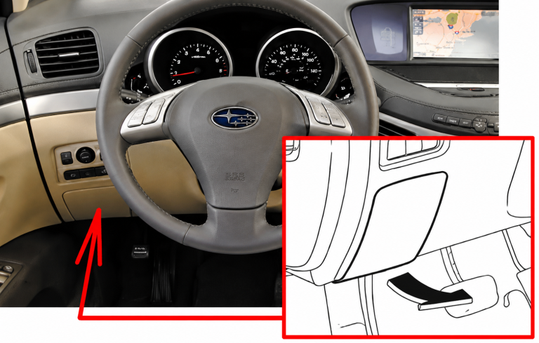 Subaru-Tribeca-B9-2008-2014-Passenger-Compartment-Fuse-Box-Location