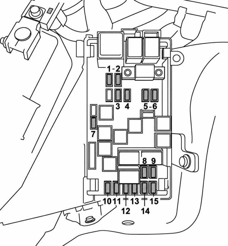 Subaru-Tribeca-B9-2010-2014-Engine-Compartment-Fuse-Box-Diagram
