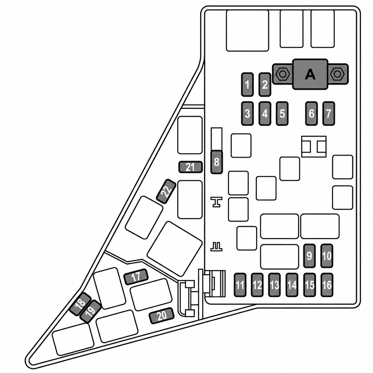 Subaru-WRX-2015-2021-Engine-Compartment-Fuse-Box-Diagram-STI
