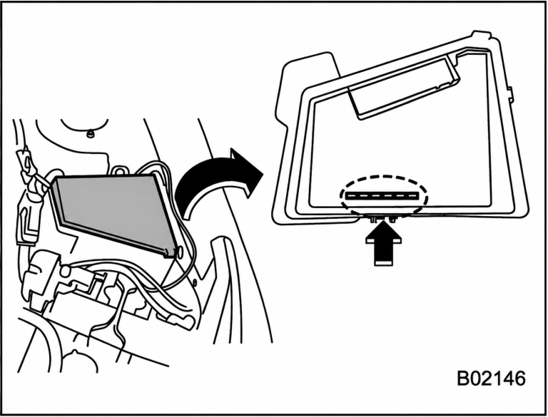 Subaru-WRX-2022-2024-Engine-Compartment-Fuse-Box-Location