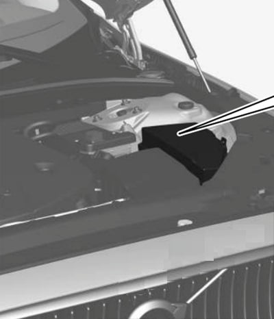 Volvo-V60-2019-2025-Engine-Compartment-Fuse-Box-Location